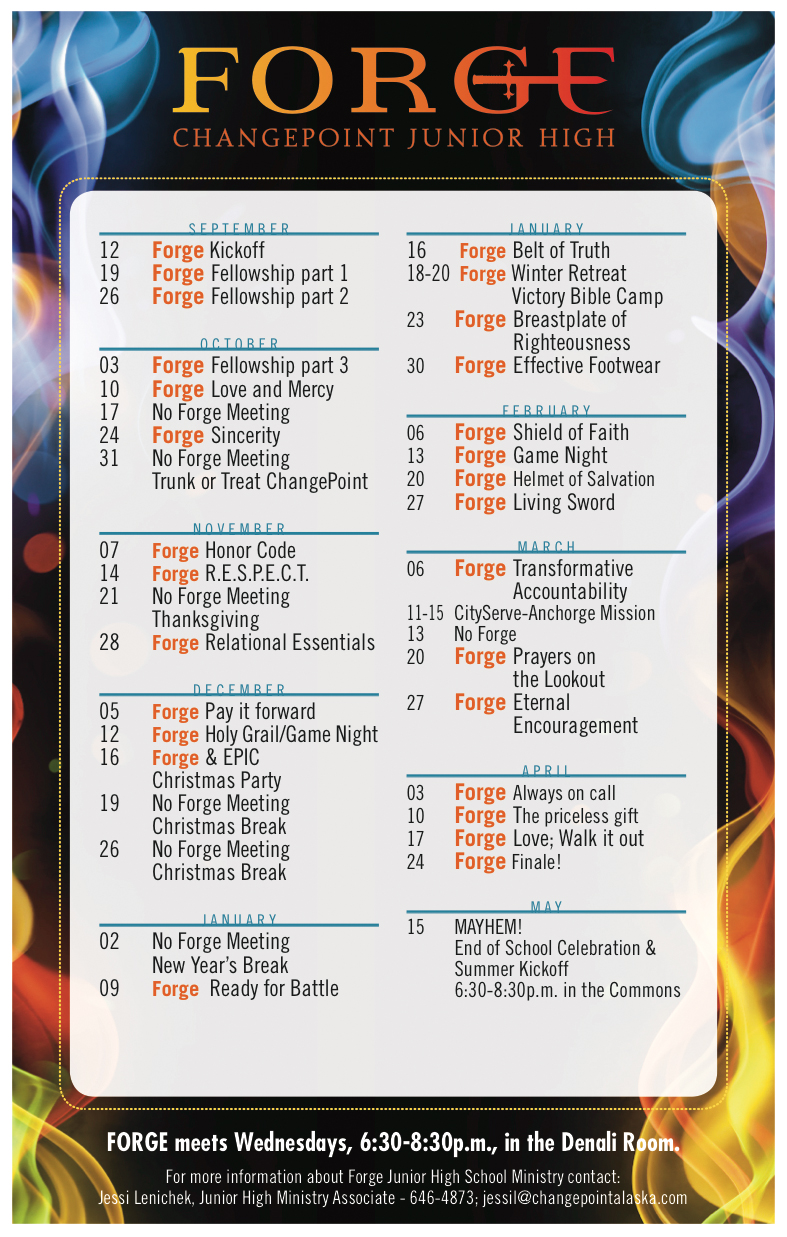 Forge Calendar - Updated